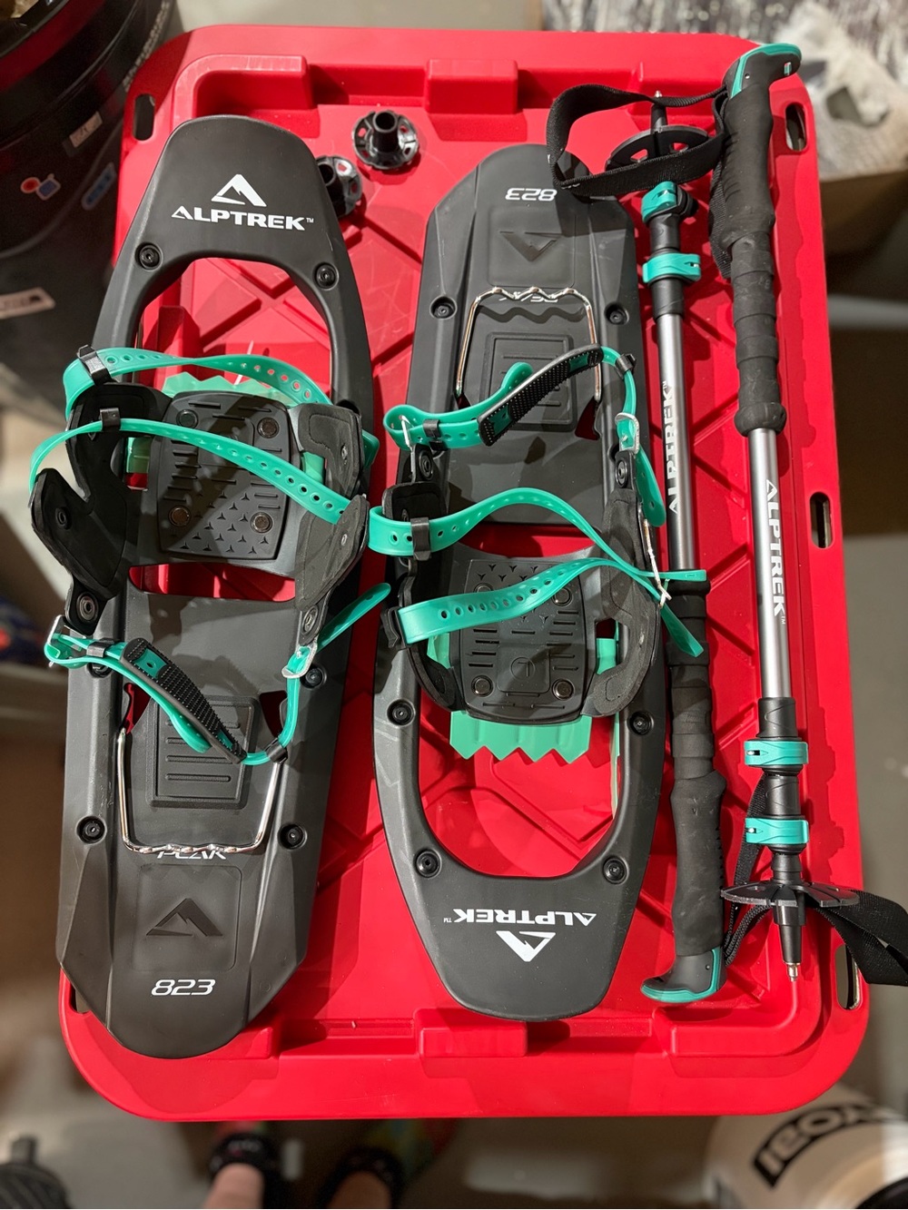 ALPTREK Peak 823 Snowshoe Kit with Poles and Carry Bag